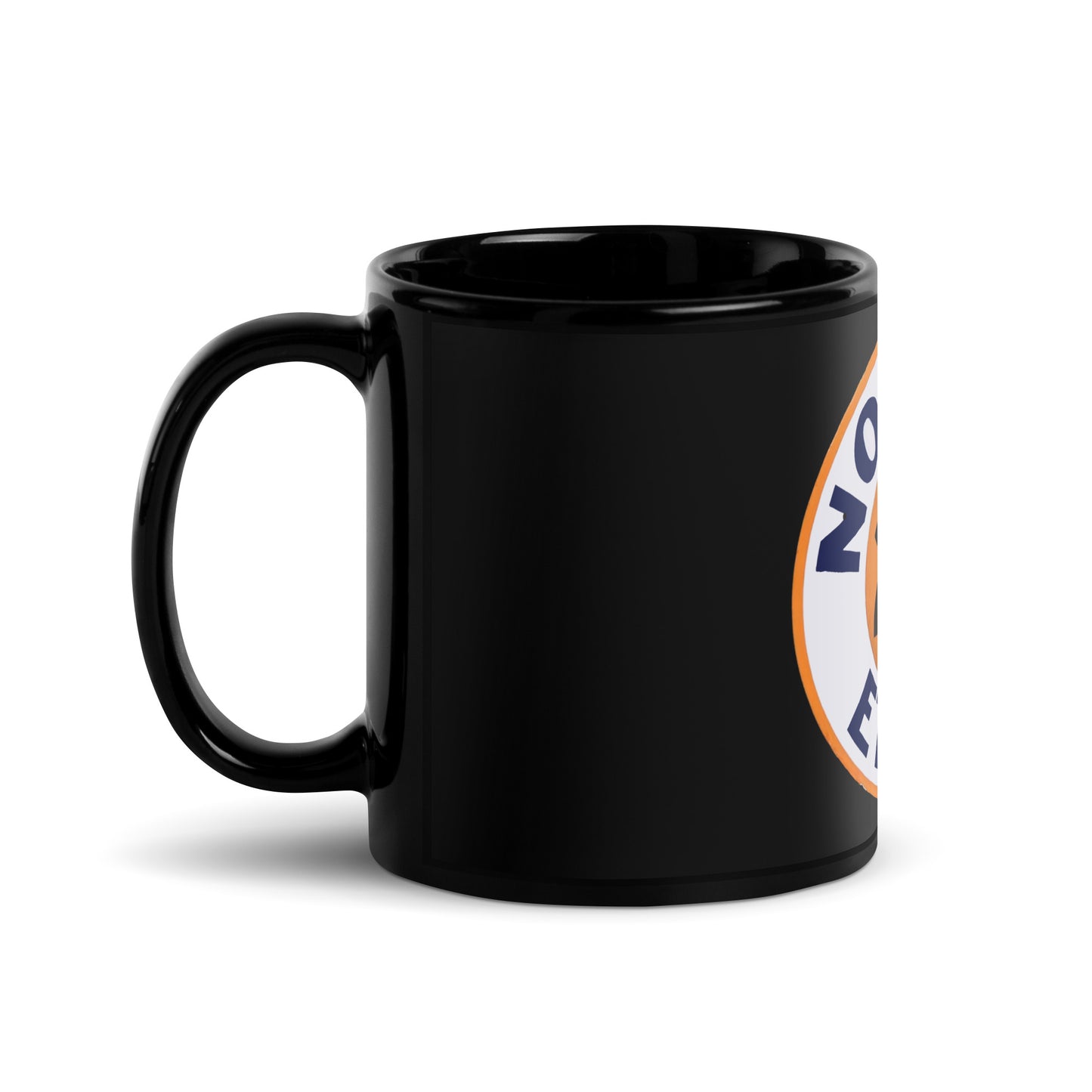 Retro Gas Sign No Knox Black Glossy Mug