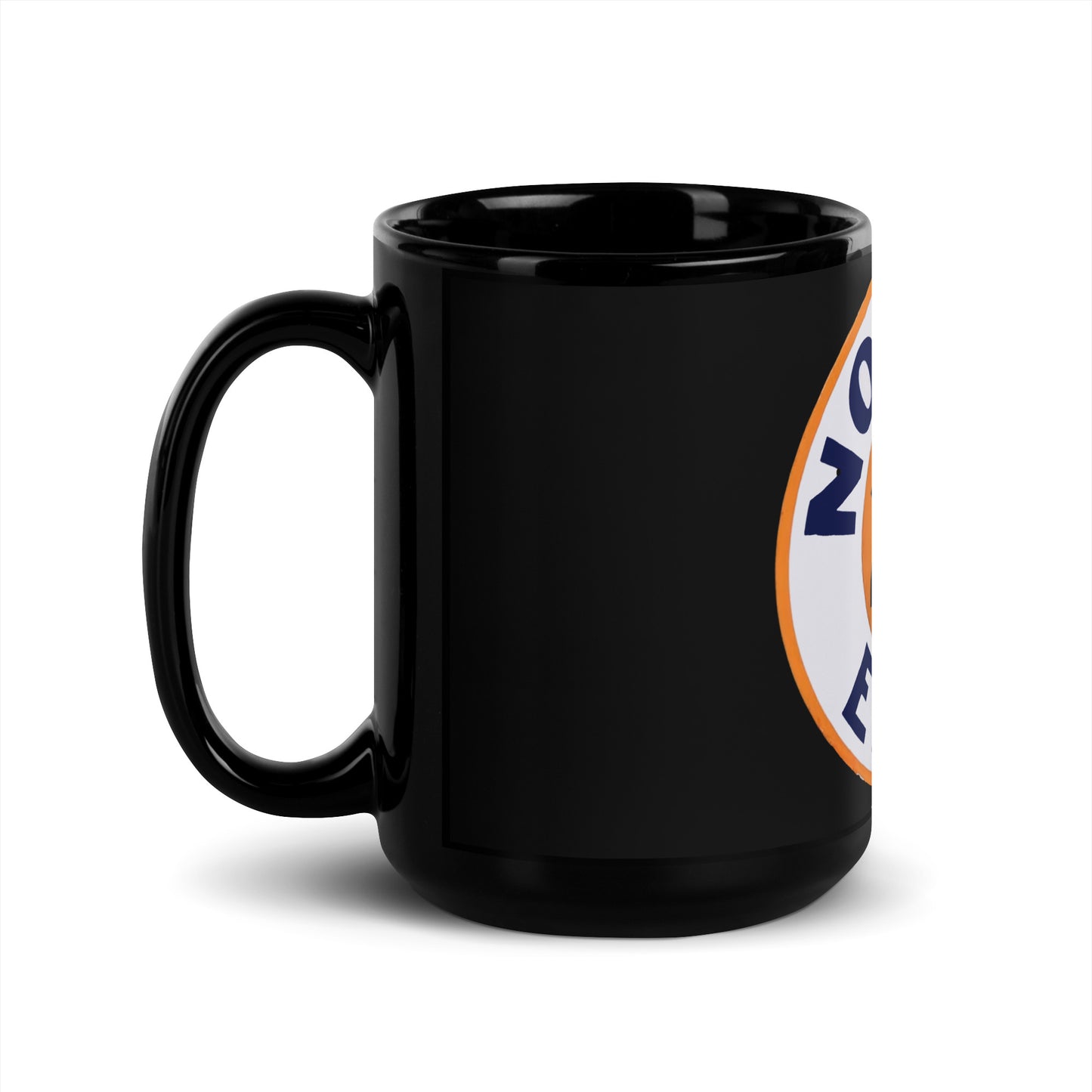 Retro Gas Sign No Knox Black Glossy Mug