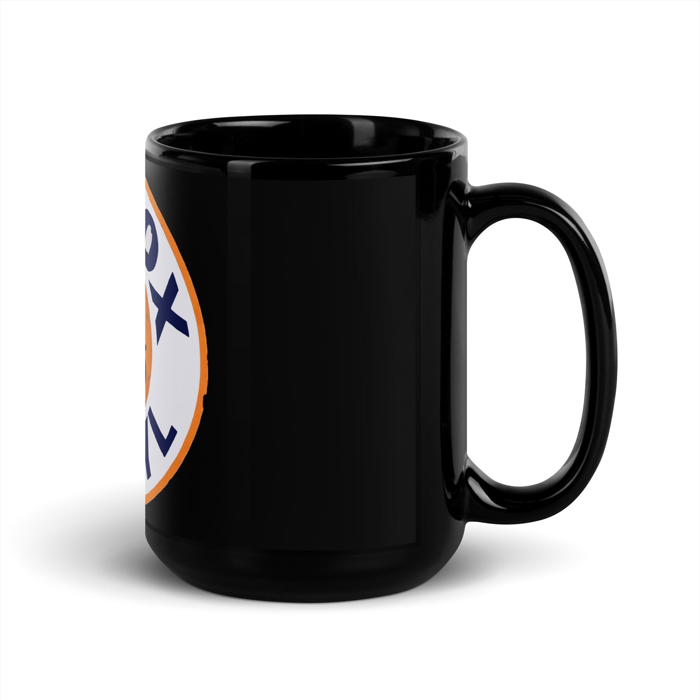 Retro Gas Sign No Knox Black Glossy Mug
