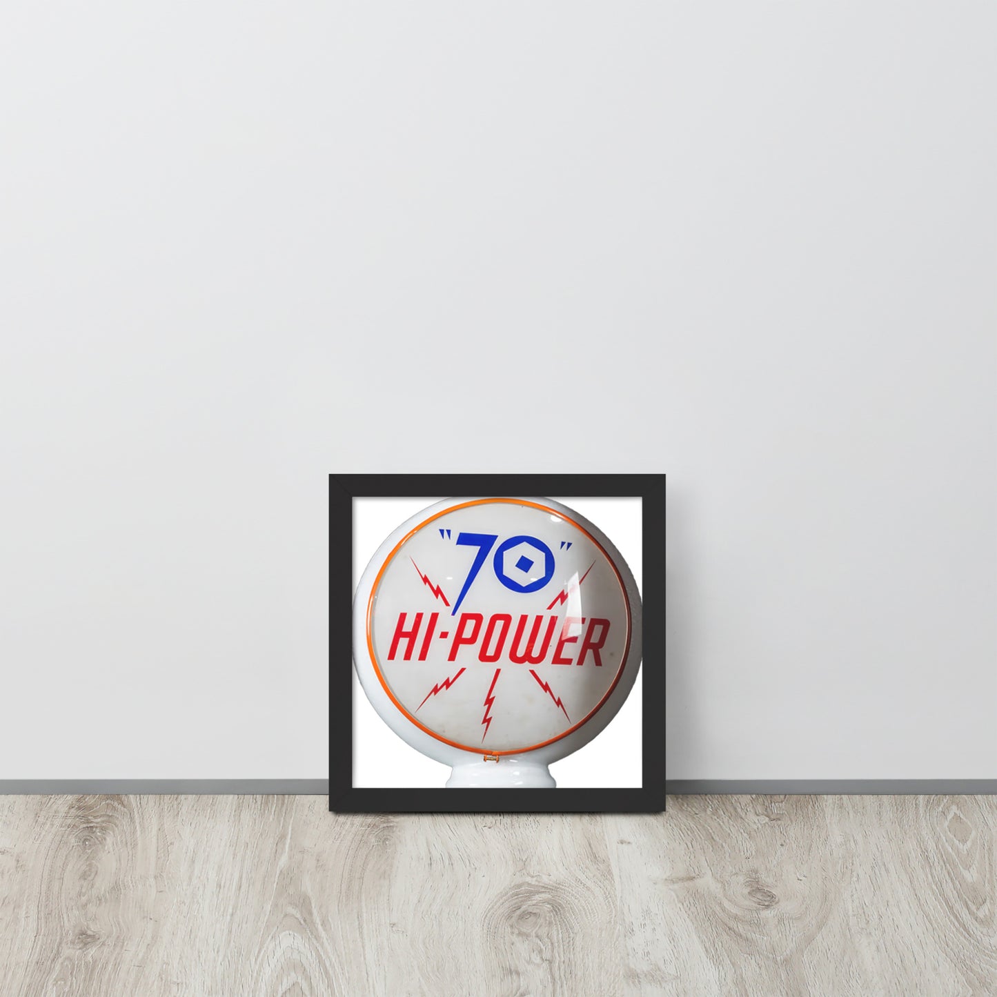 Gas Globe Retro Globe Design Framed poster