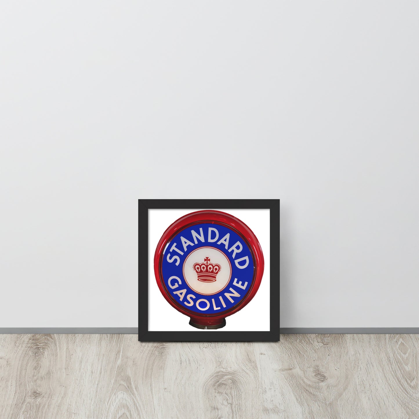 Retro Gas Globe Standard Gasoline Framed poster