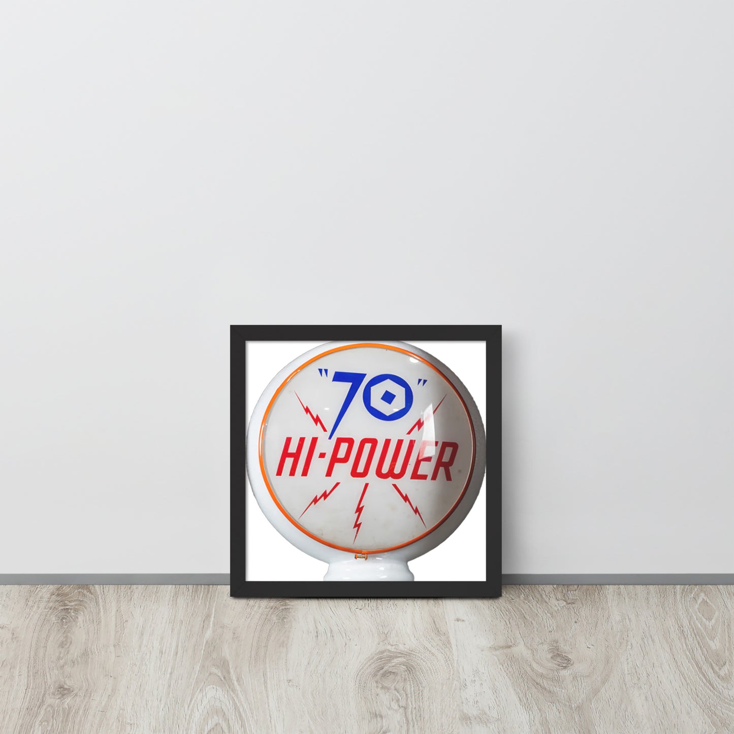 Gas Globe Retro Globe Design Framed poster