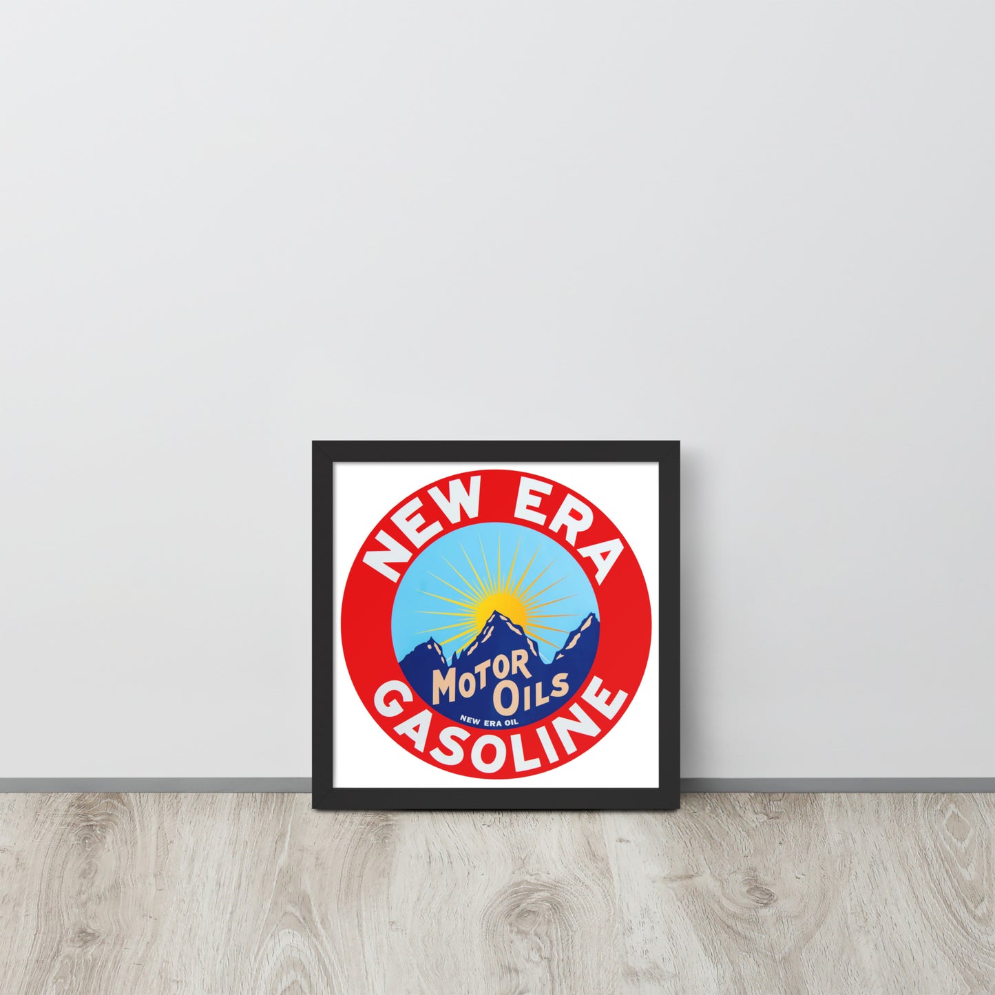 Retro Gas Sign New Era Framed poster