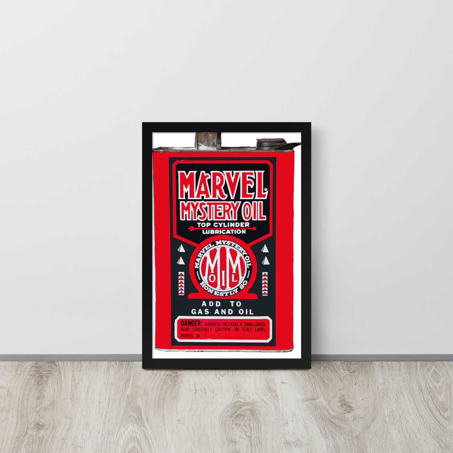 Vintage Marvel Mystery Oil Framed poster