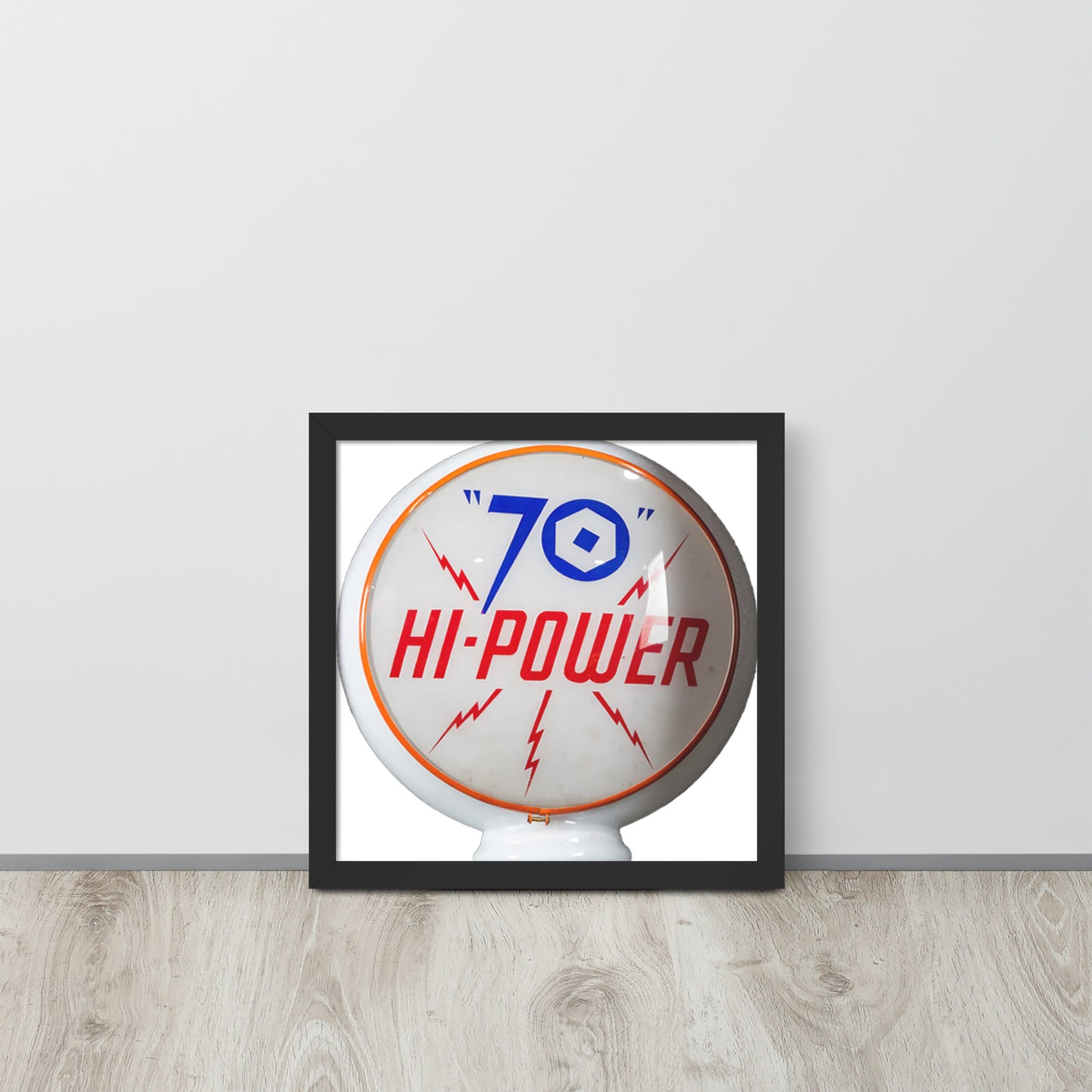 Gas Globe Retro Globe Design Framed poster