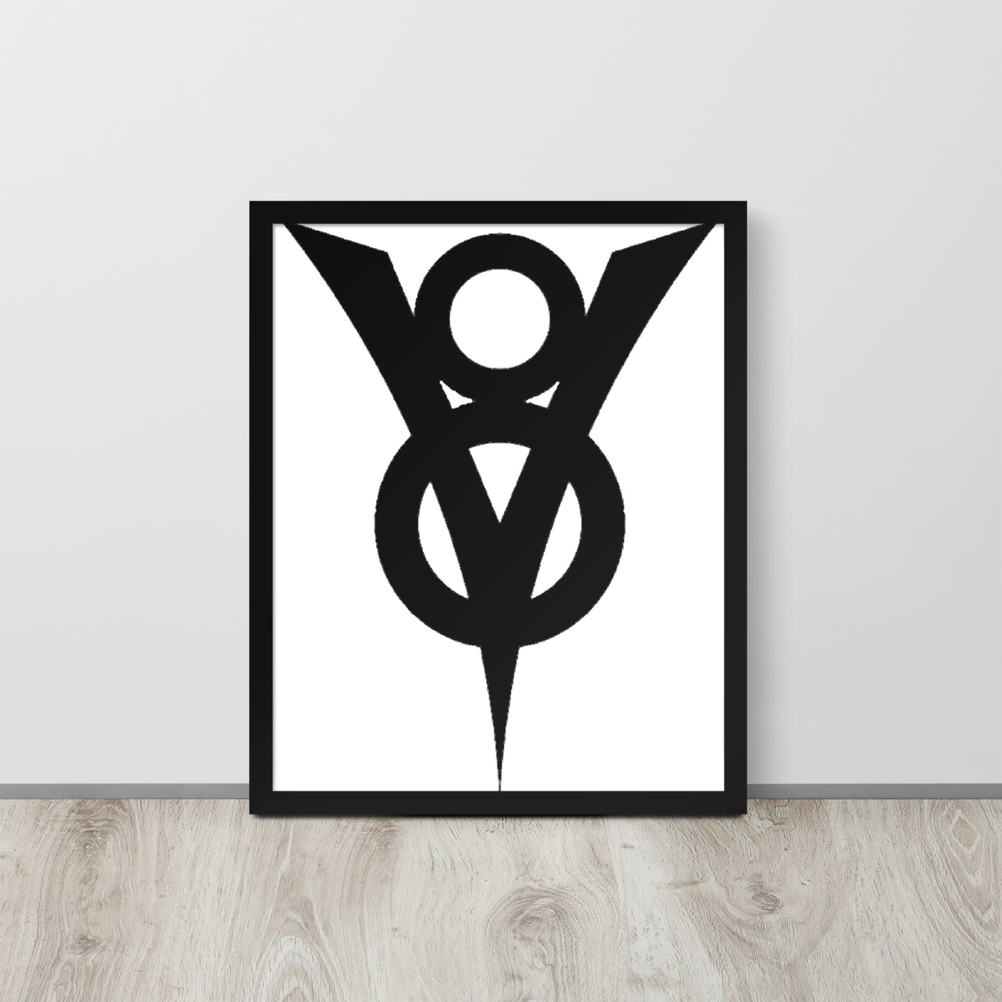 Retro Ford V8 Sign Framed poster