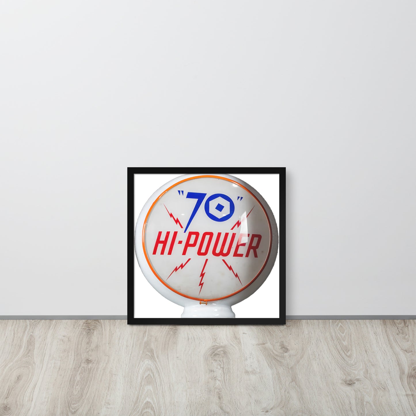 Gas Globe Retro Globe Design Framed poster
