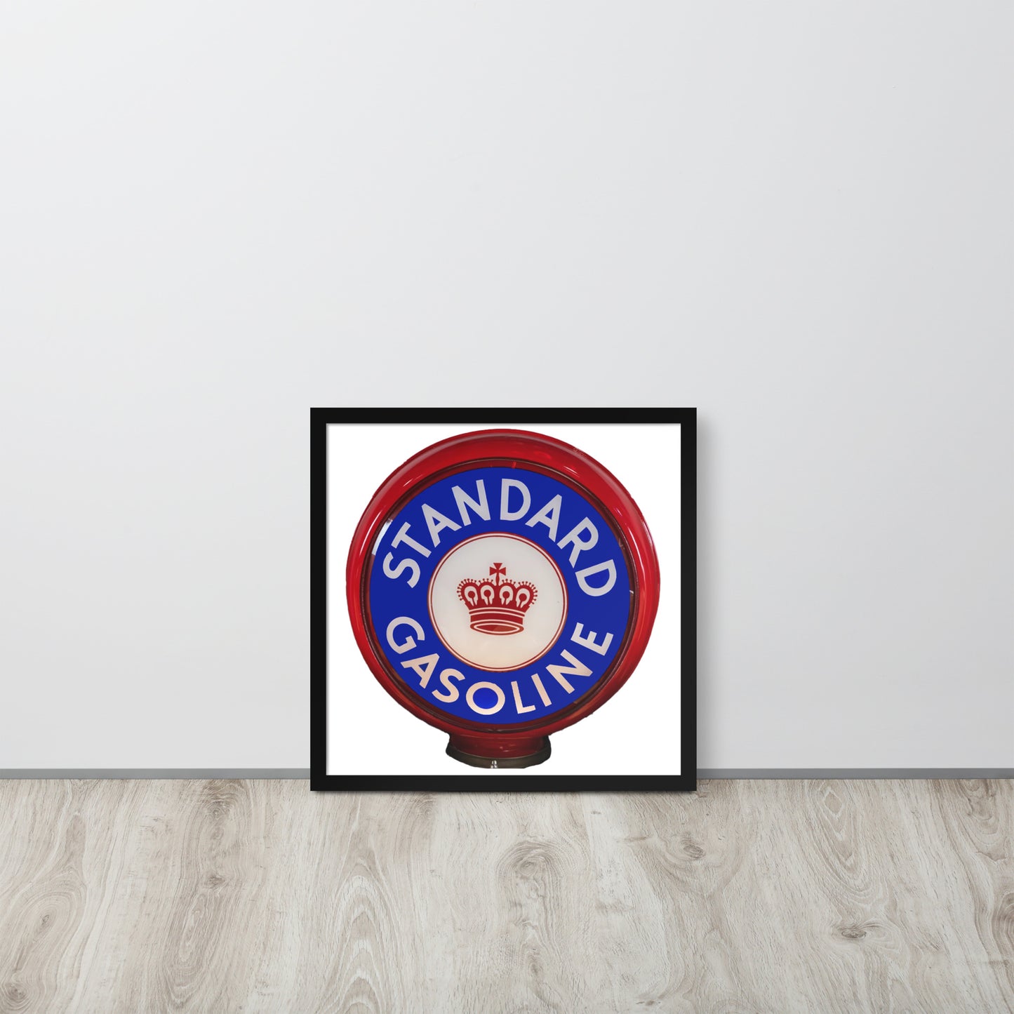 Retro Gas Globe Standard Gasoline Framed poster