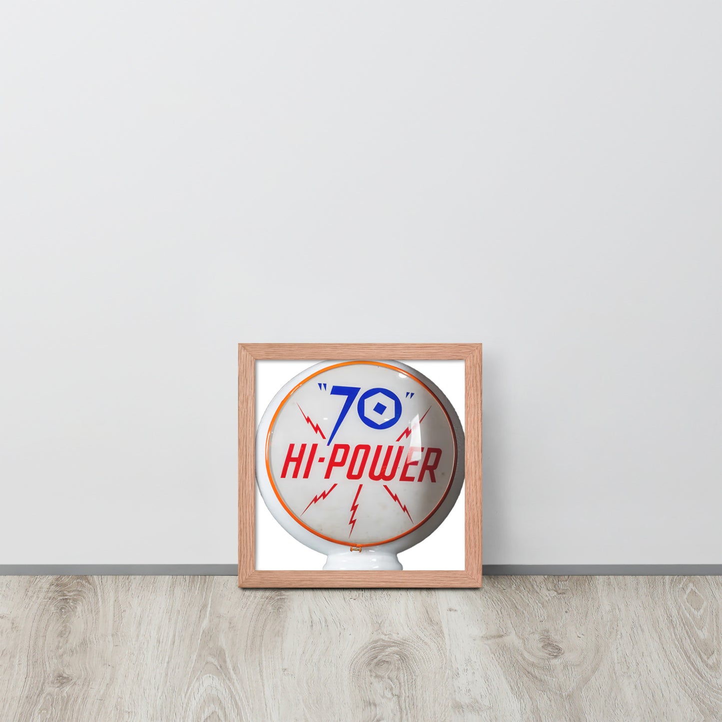Gas Globe Retro Globe Design Framed poster