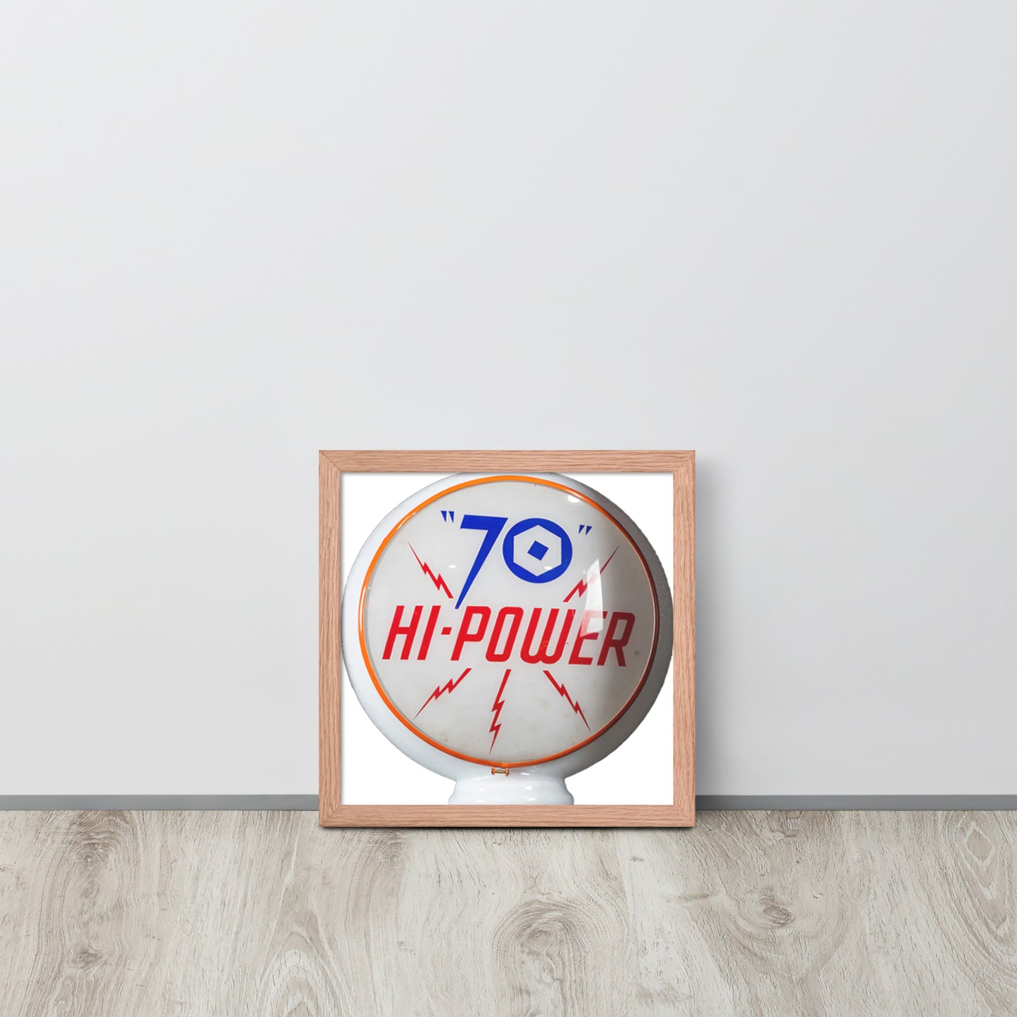 Gas Globe Retro Globe Design Framed poster