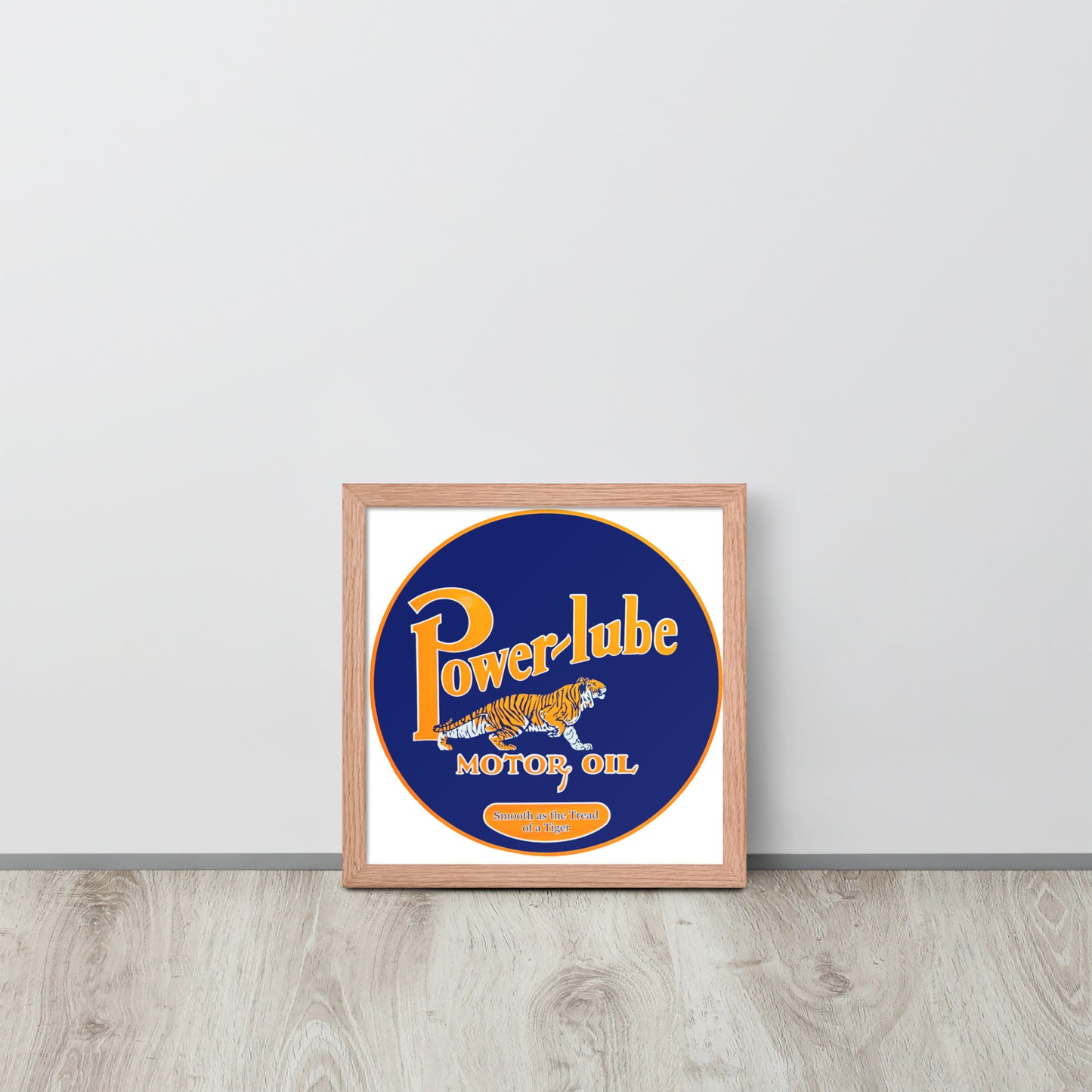 Retro Oil Sign PowerLube Framed poster
