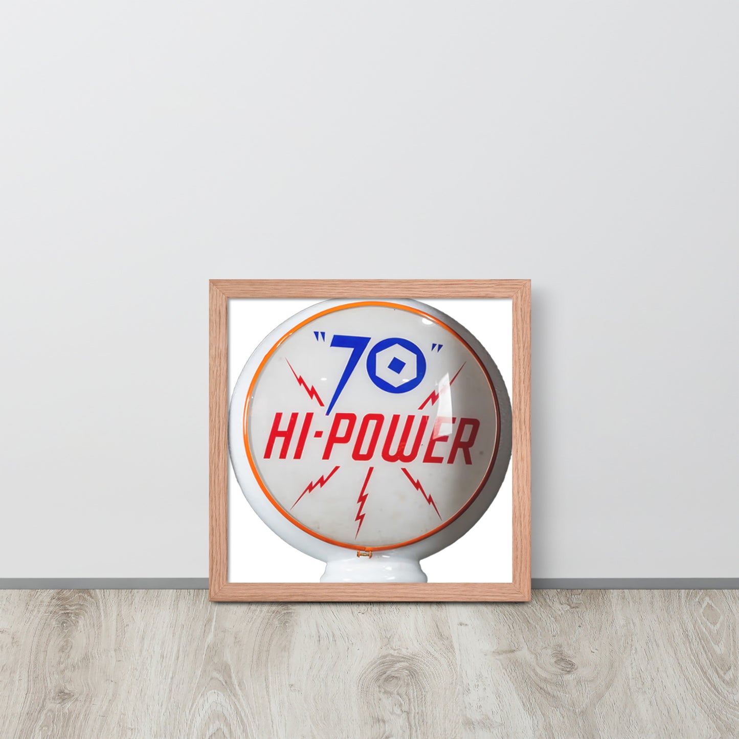 Gas Globe Retro Globe Design Framed poster