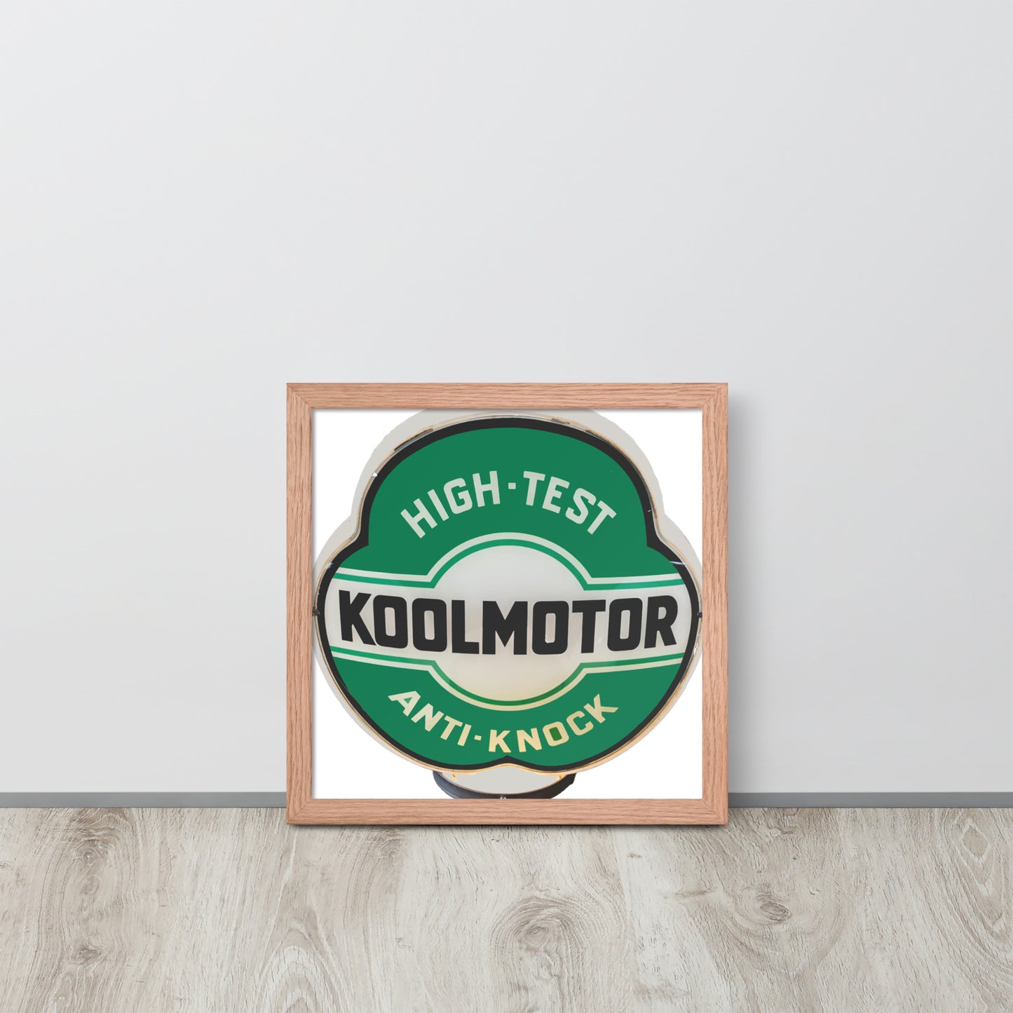 Vintage Kool Motor Globe Style Framed poster