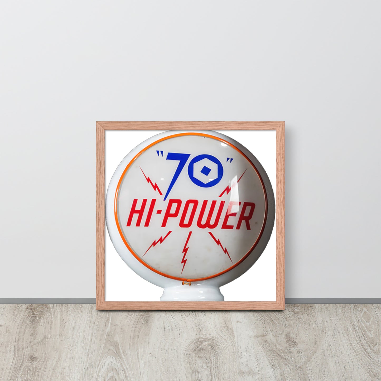 Gas Globe Retro Globe Design Framed poster