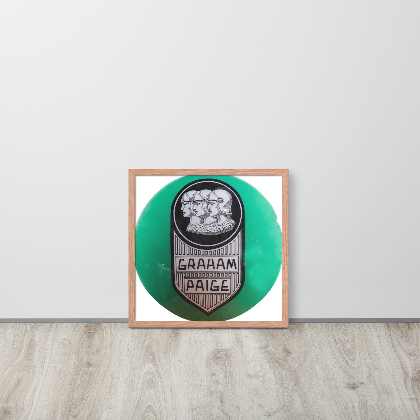 Retro Graham Paige Globe Design Framed poster