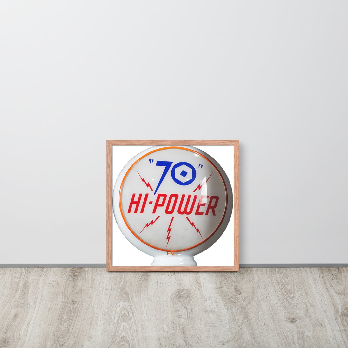 Gas Globe Retro Globe Design Framed poster