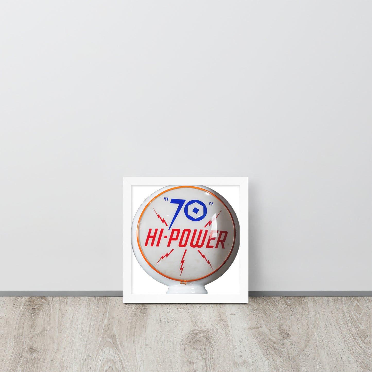 Gas Globe Retro Globe Design Framed poster