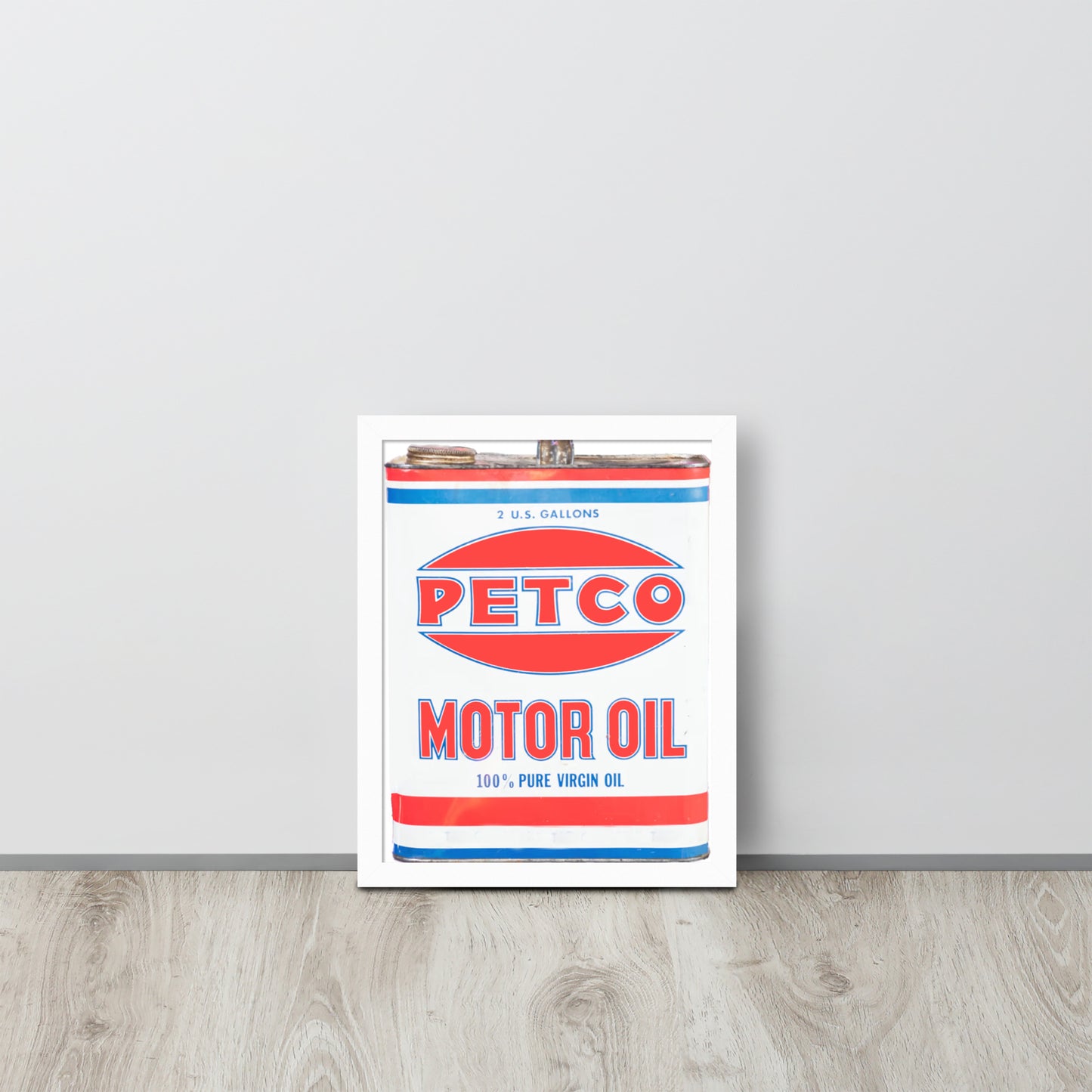 Vintage Petco Oil Can Framed poster
