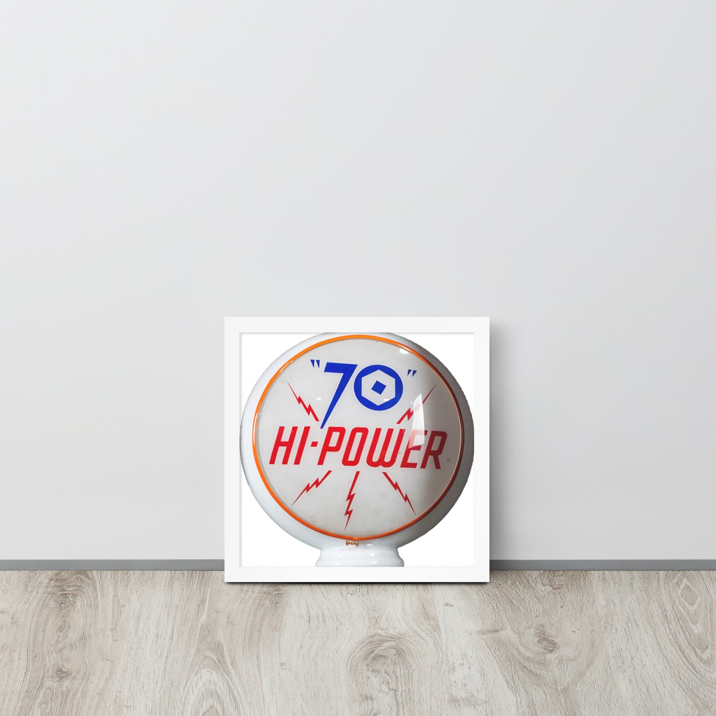 Gas Globe Retro Globe Design Framed poster