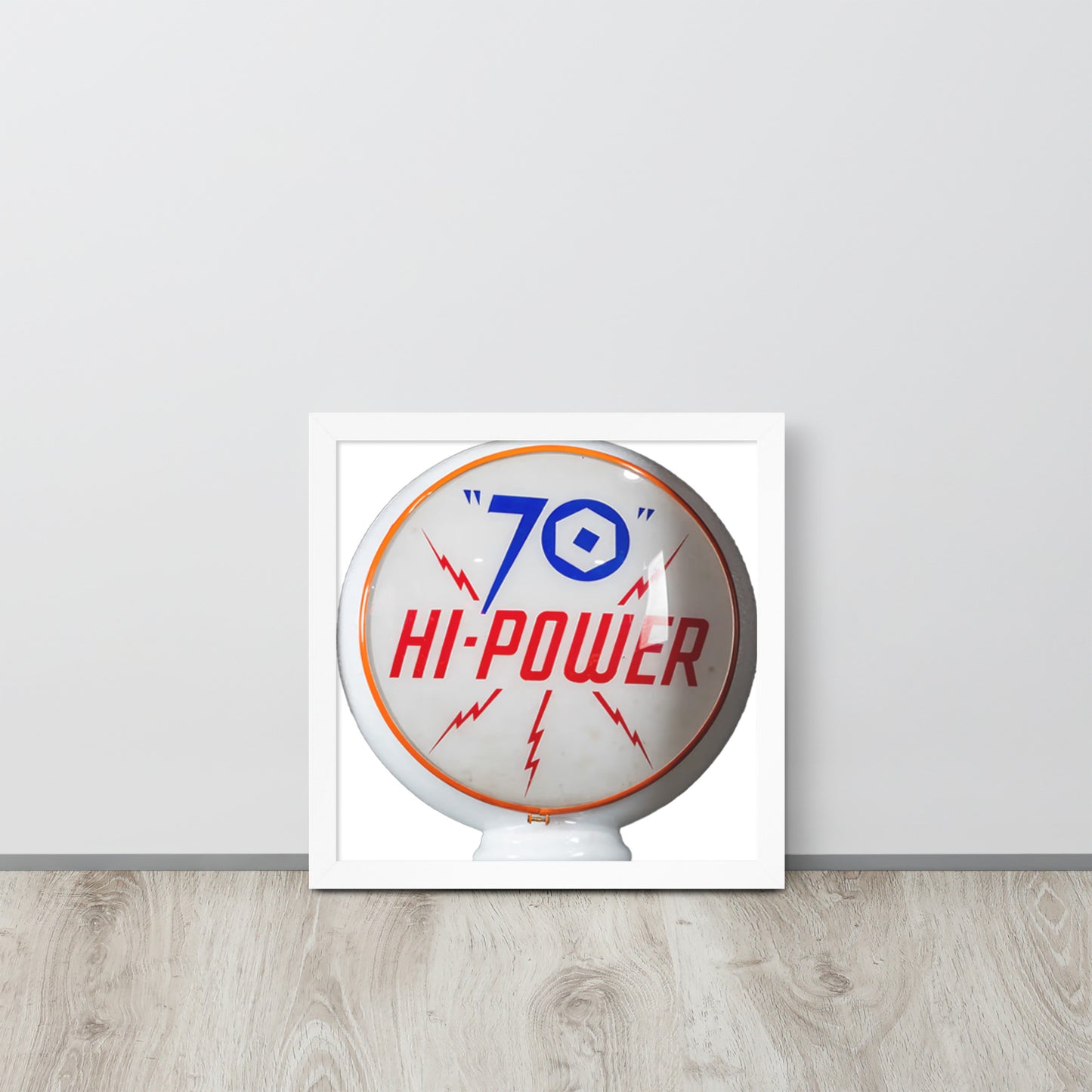 Gas Globe Retro Globe Design Framed poster