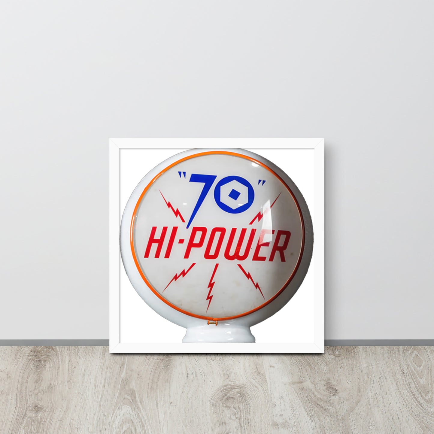 Gas Globe Retro Globe Design Framed poster