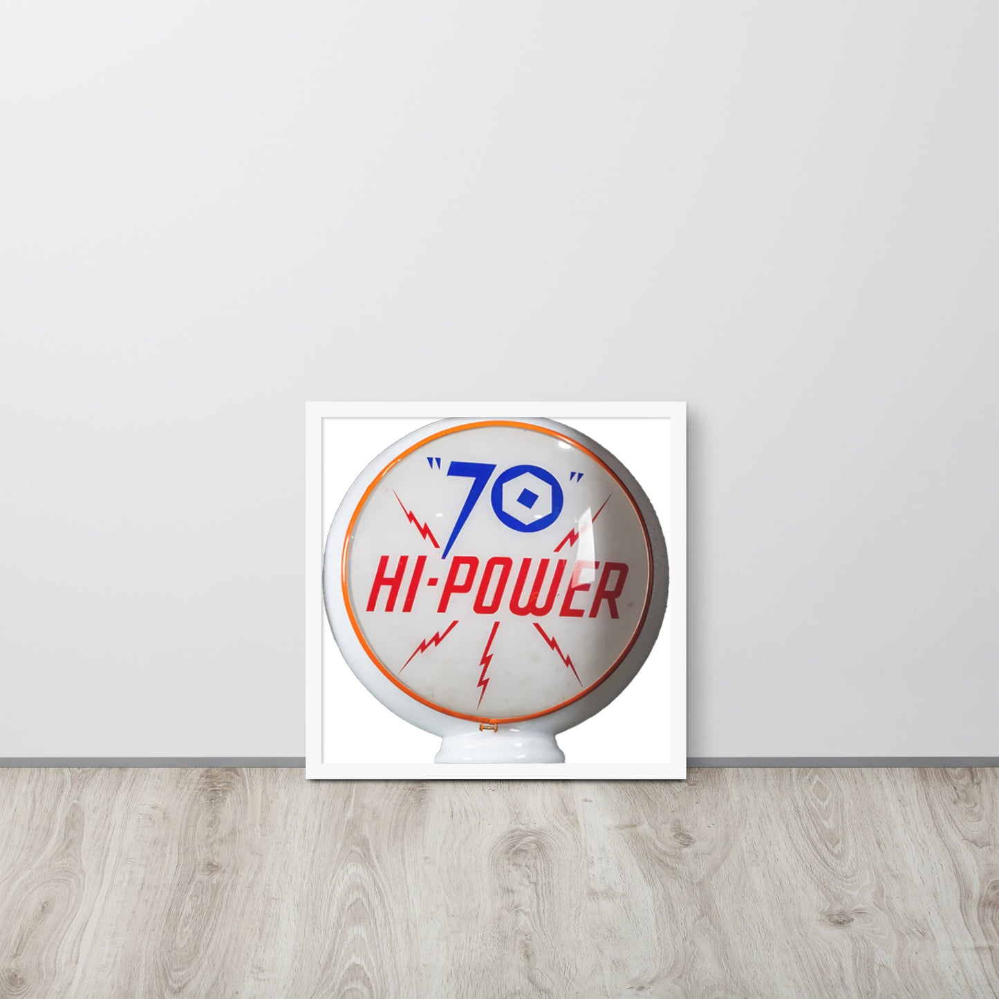Gas Globe Retro Globe Design Framed poster
