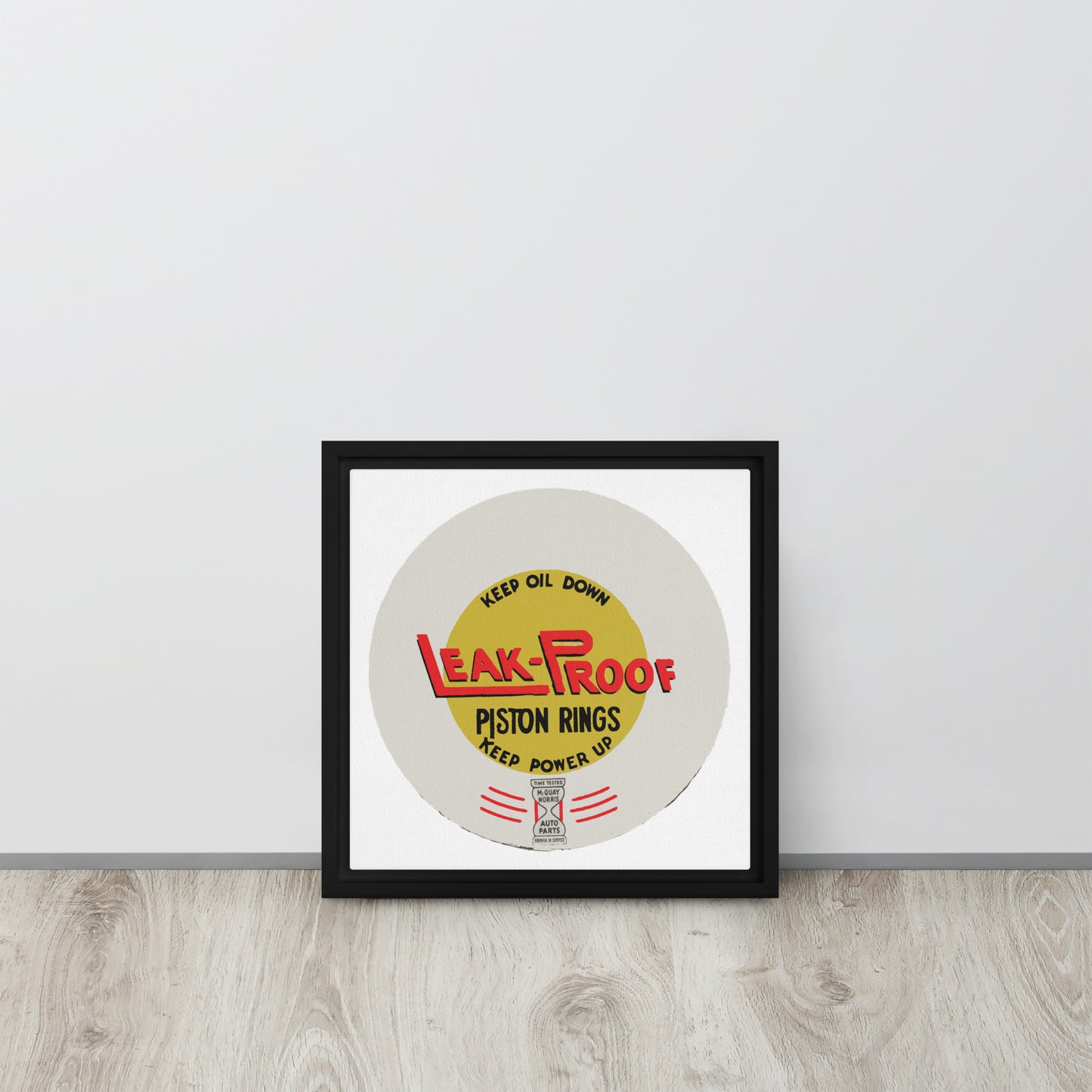 Leak-proof Vintage Oil Can Patina Style Framed canvas