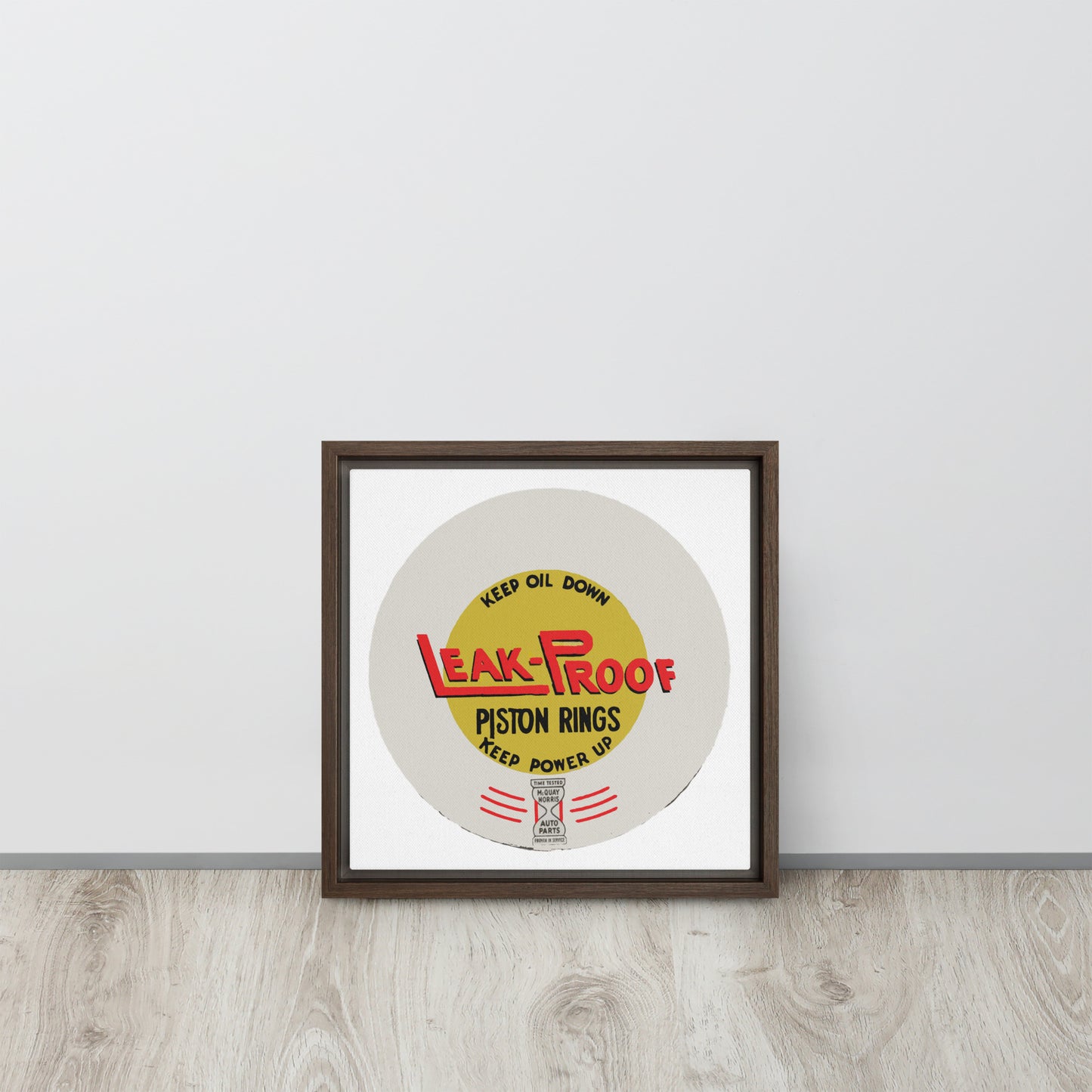 Leak-proof Vintage Oil Can Patina Style Framed canvas