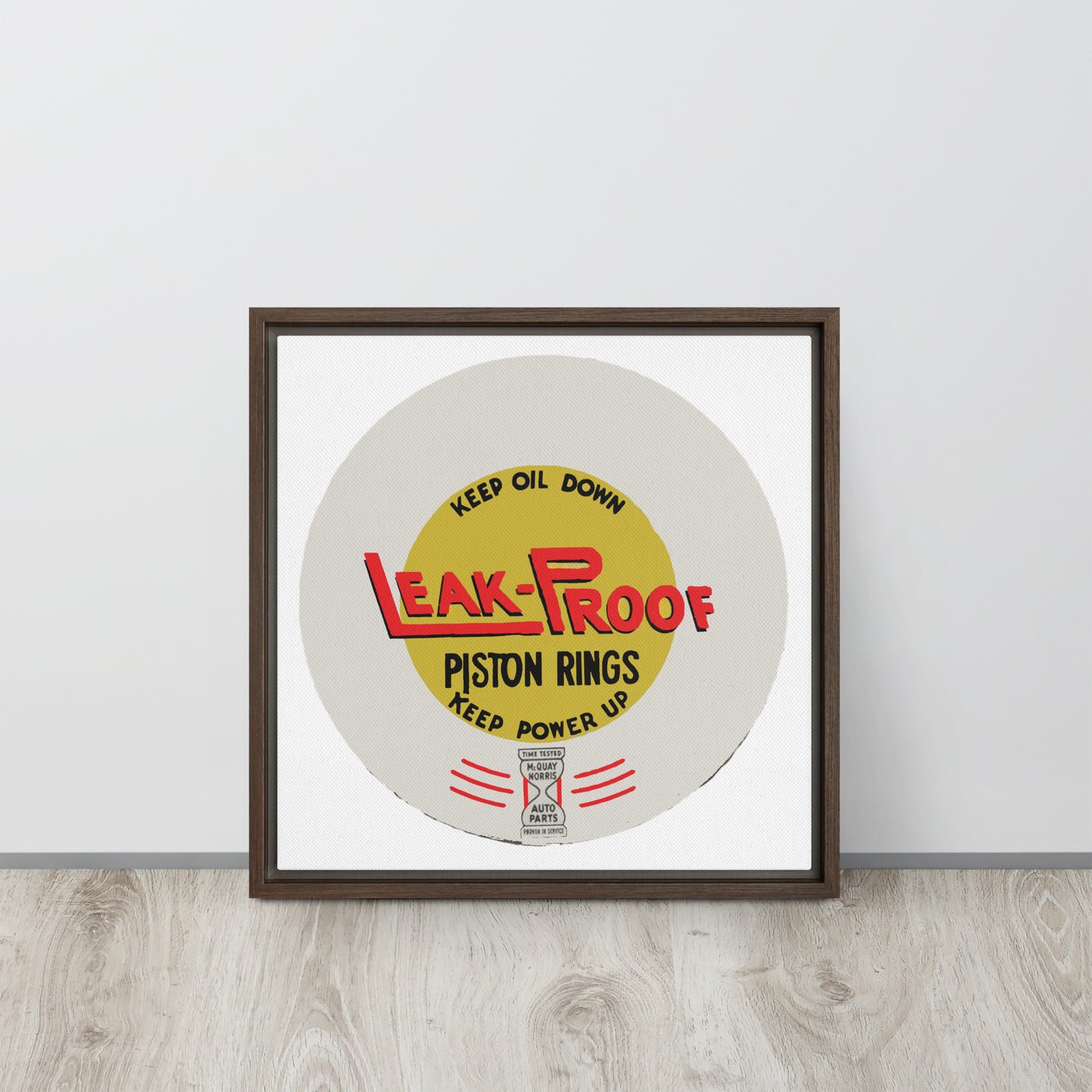 Leak-proof Vintage Oil Can Patina Style Framed canvas