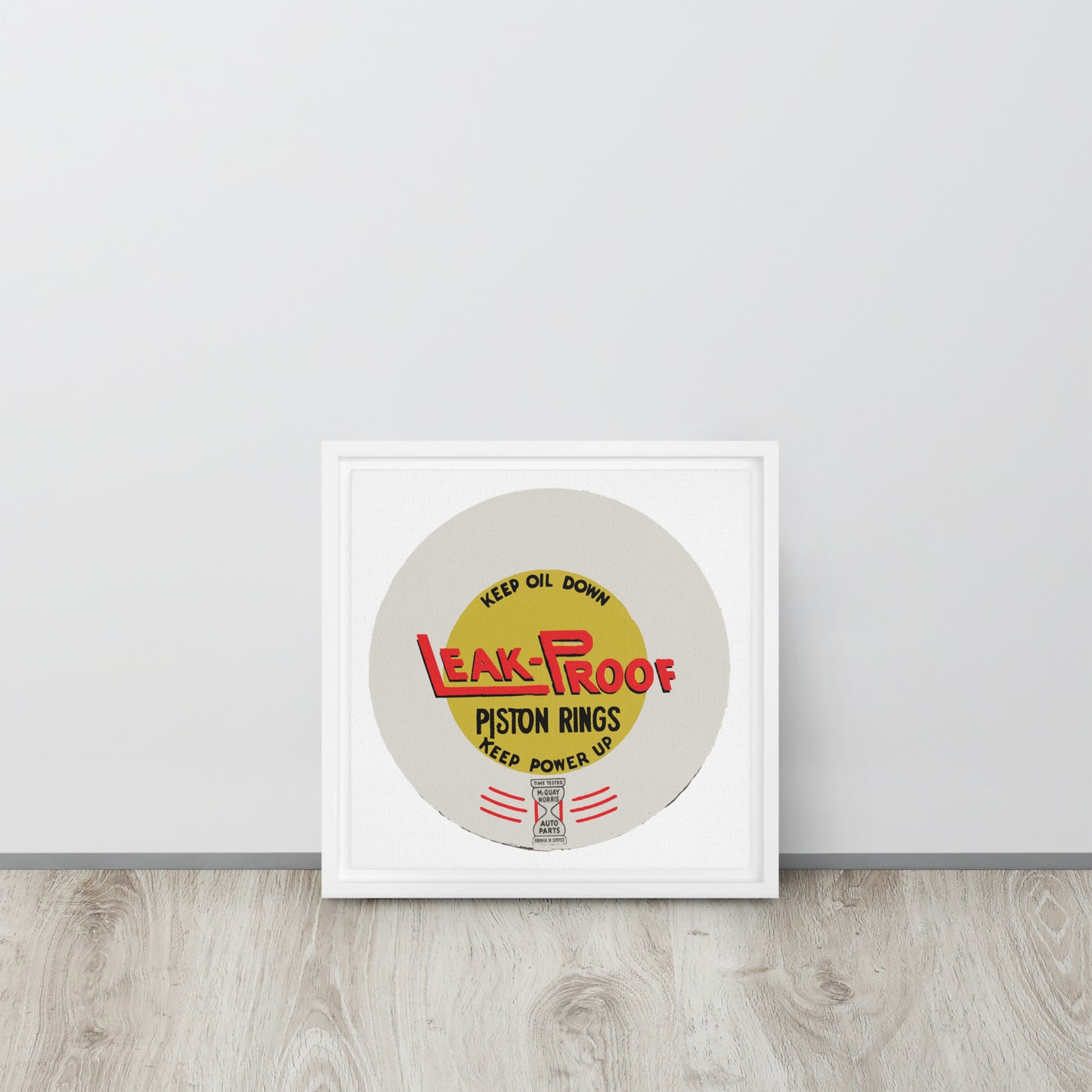 Leak-proof Vintage Oil Can Patina Style Framed canvas