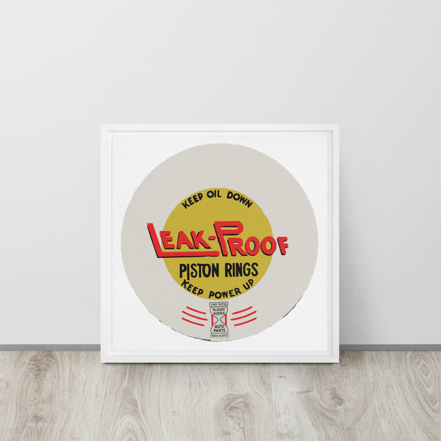 Leak-proof Vintage Oil Can Patina Style Framed canvas