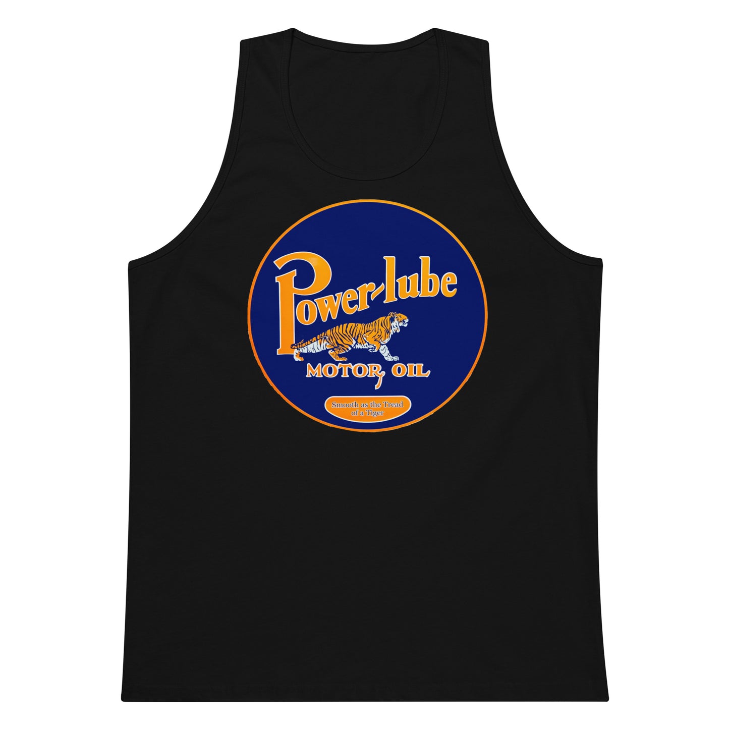 Retro Oil Sign PowerLube Men’s premium tank top