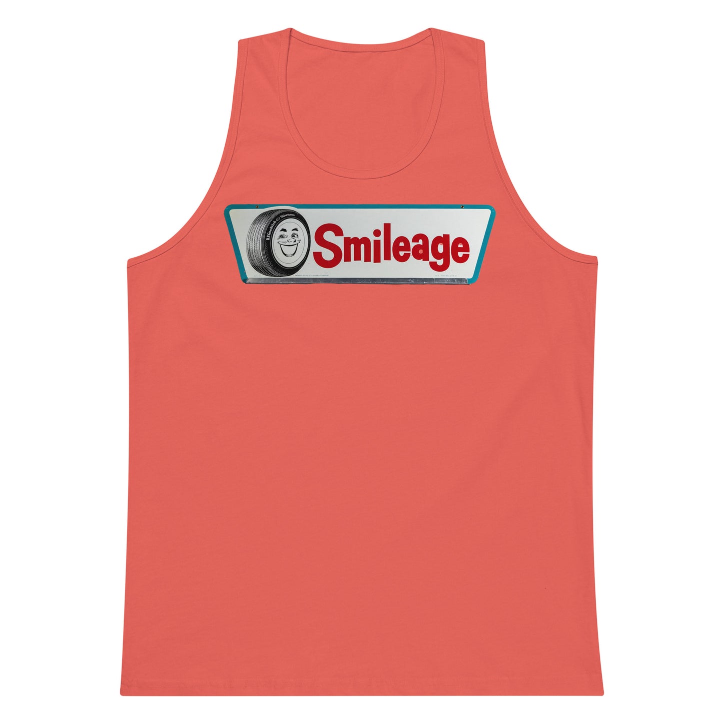 Retro Smileage Tire Sign Men’s premium tank top