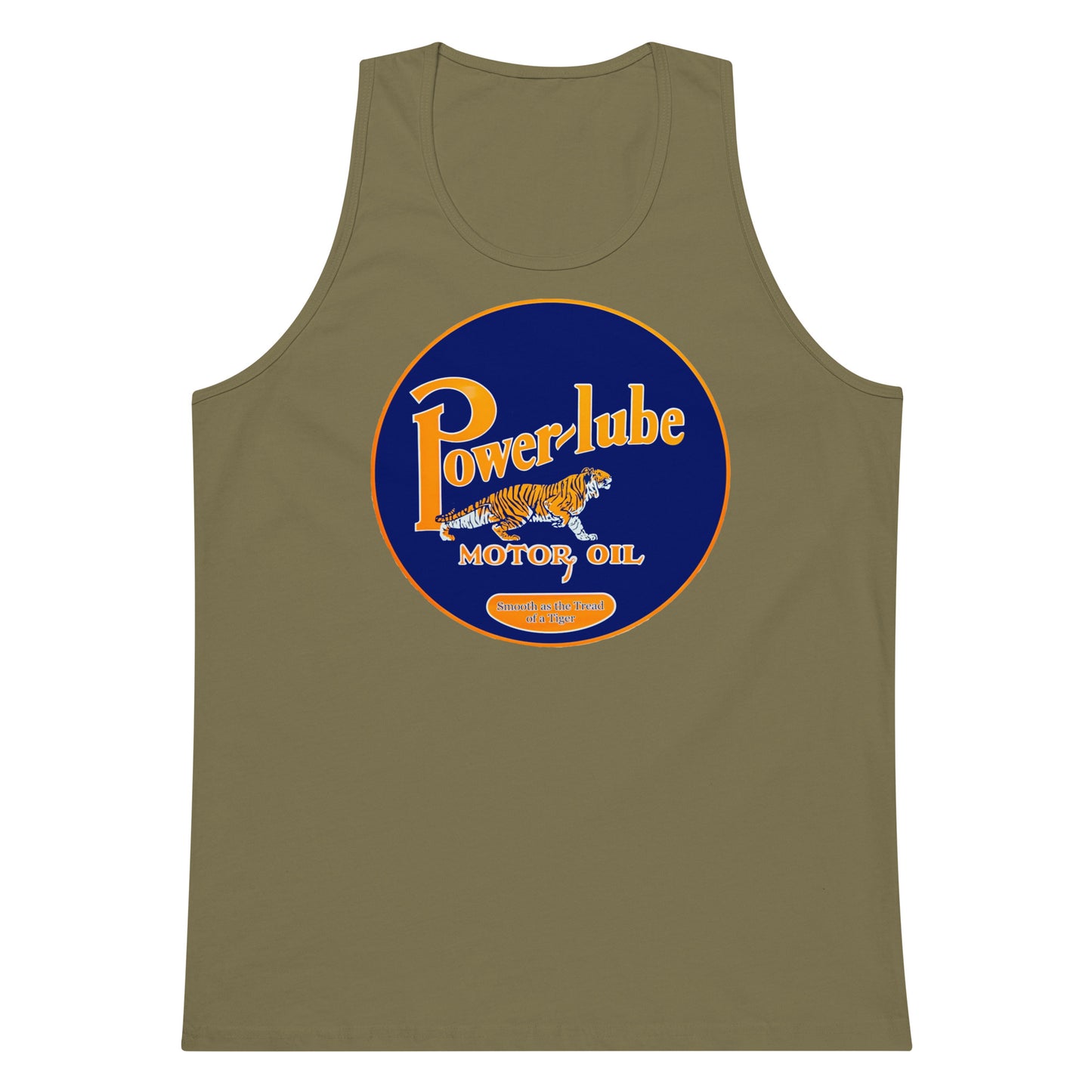 Retro Oil Sign PowerLube Men’s premium tank top