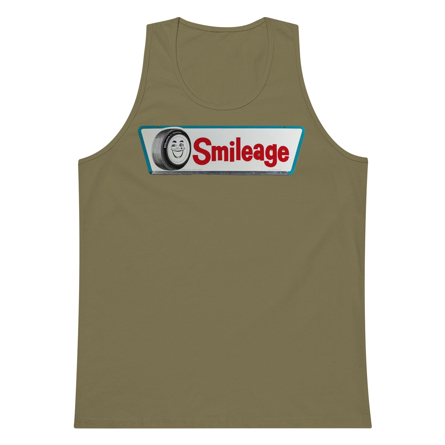 Retro Smileage Tire Sign Men’s premium tank top