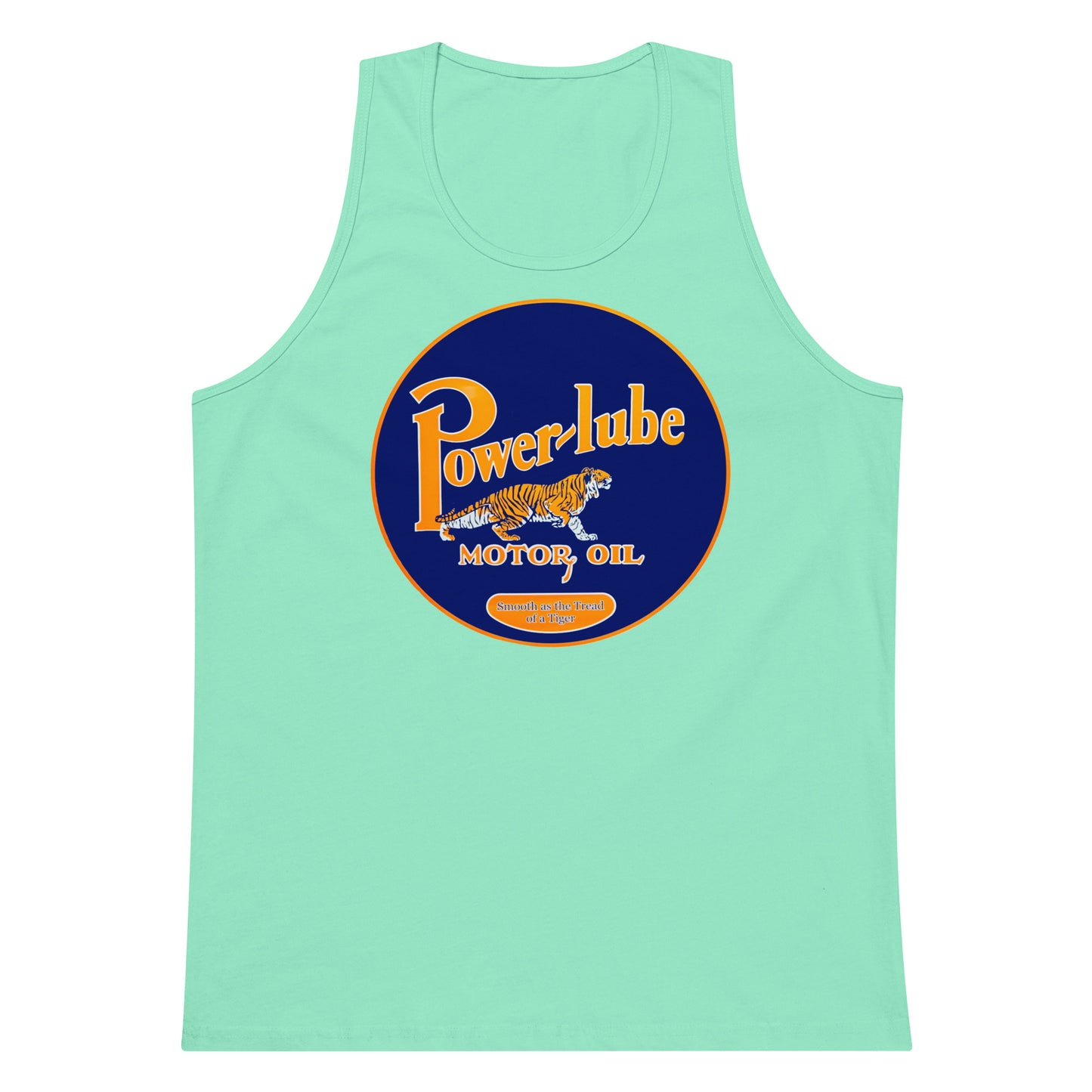 Retro Oil Sign PowerLube Men’s premium tank top