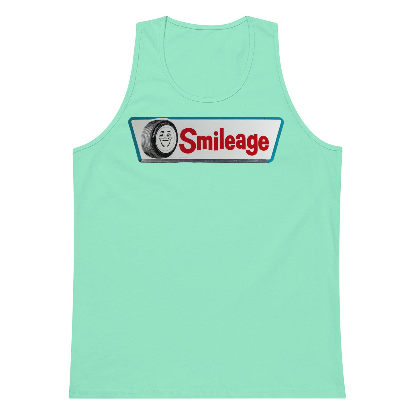 Retro Smileage Tire Sign Men’s premium tank top