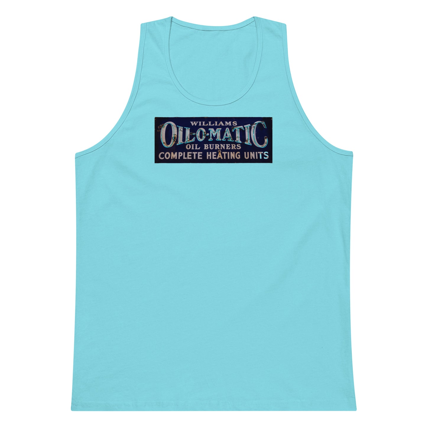 Vintage Oil O Matic Heating Neon Style Men’s premium tank top