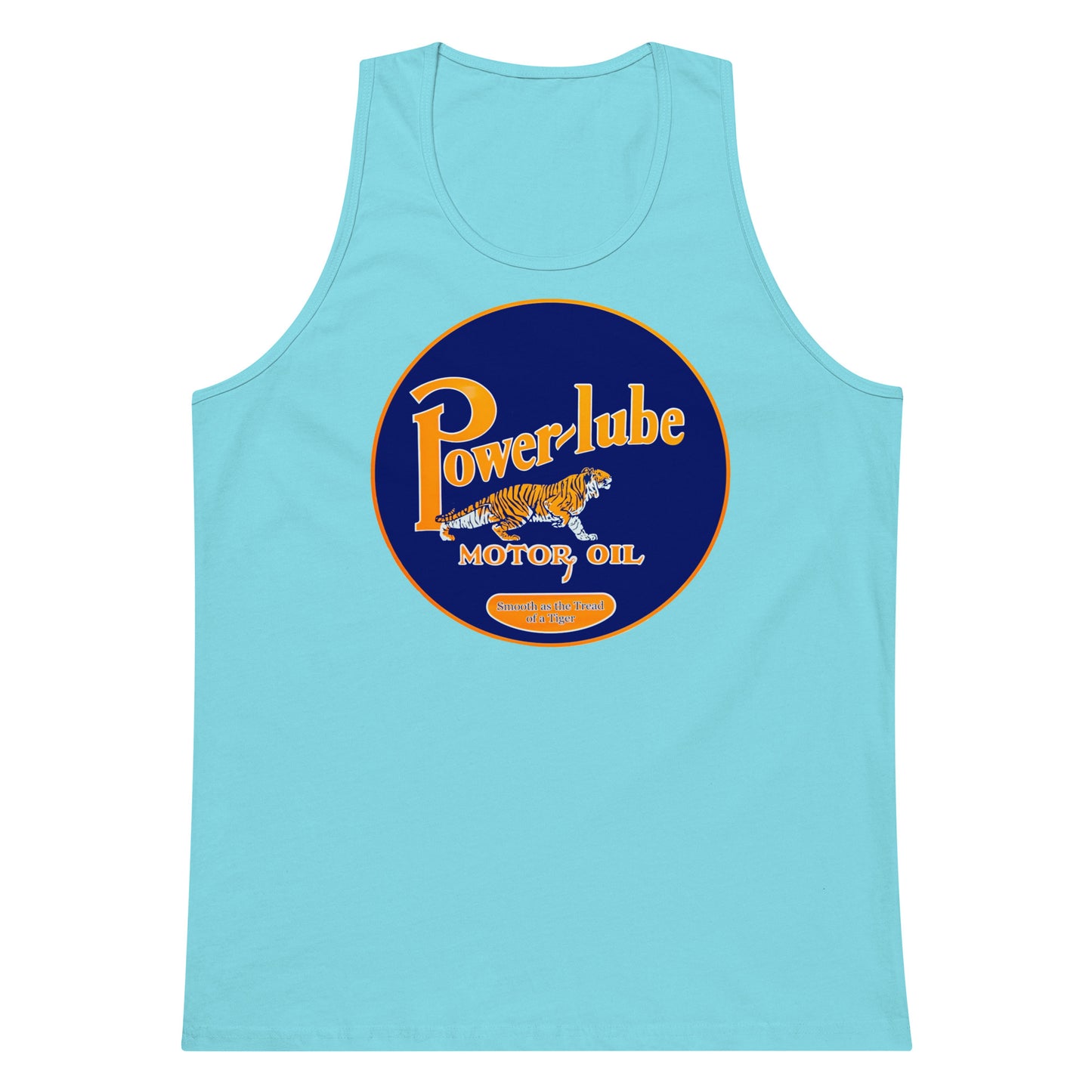 Retro Oil Sign PowerLube Men’s premium tank top