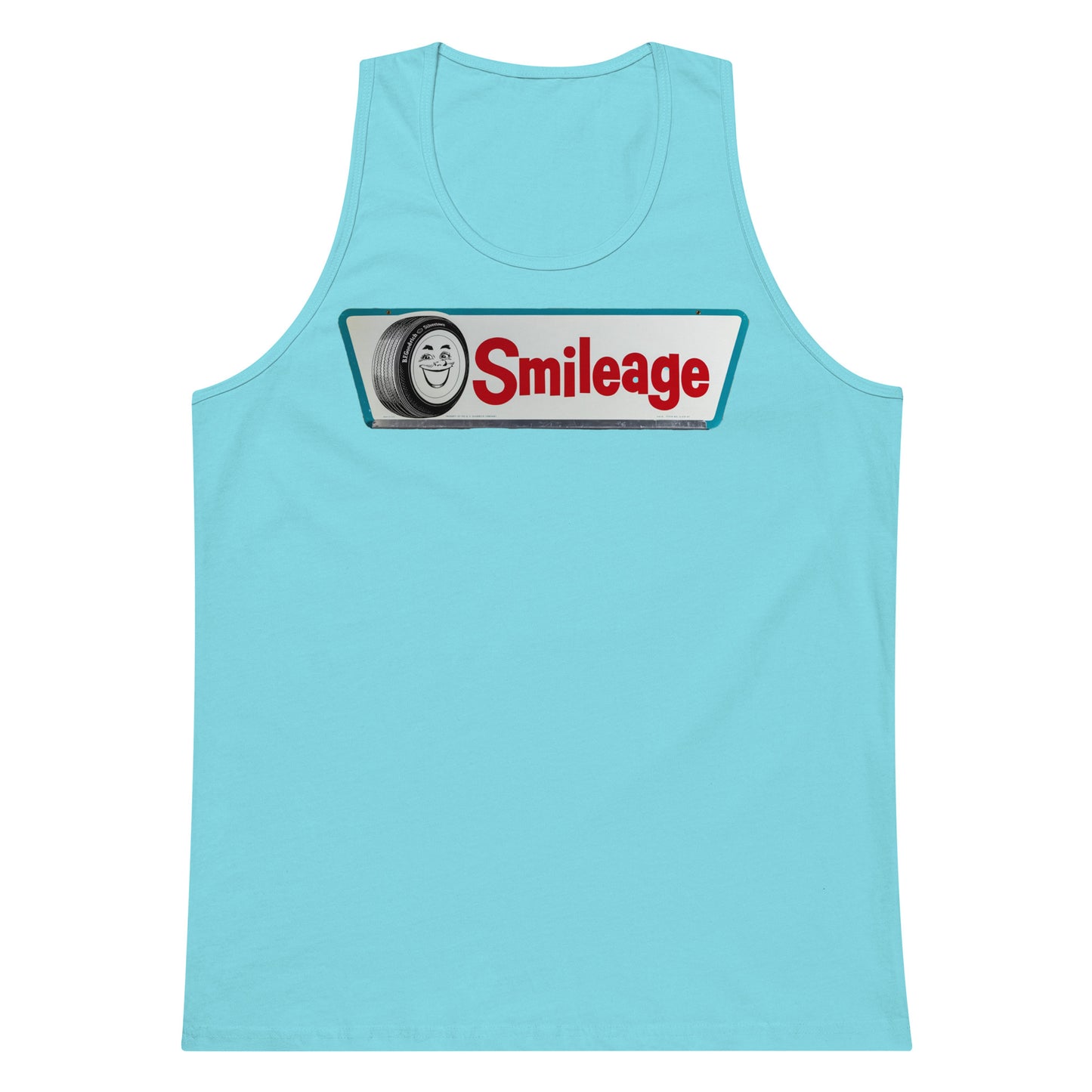Retro Smileage Tire Sign Men’s premium tank top