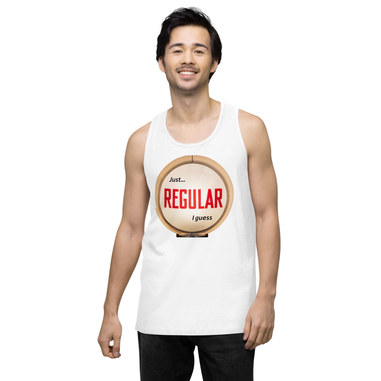 Retro Gas Globe Style Regular Men’s premium tank top