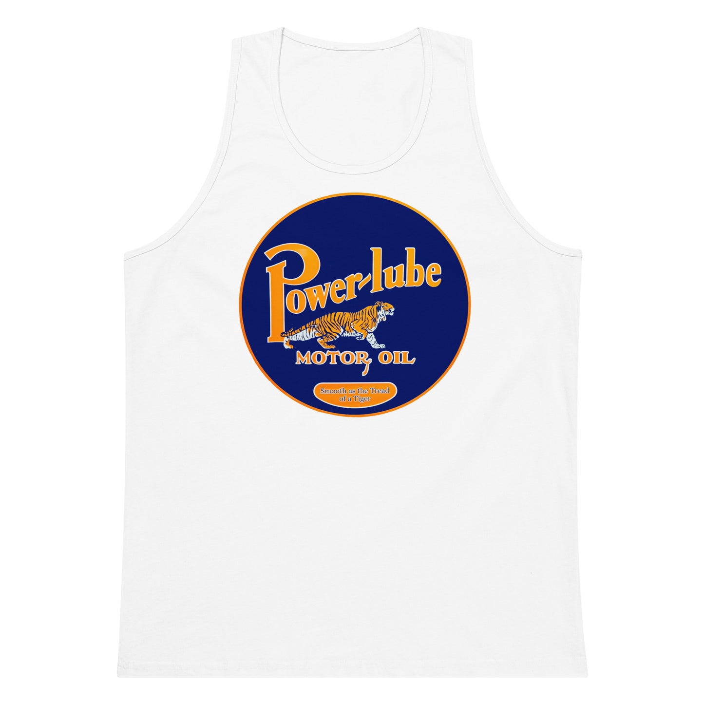 Retro Oil Sign PowerLube Men’s premium tank top