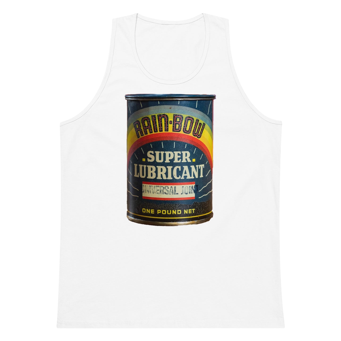 Vintage Grease Soup Can Style Men’s premium tank top