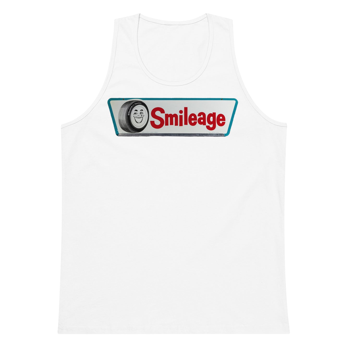 Retro Smileage Tire Sign Men’s premium tank top