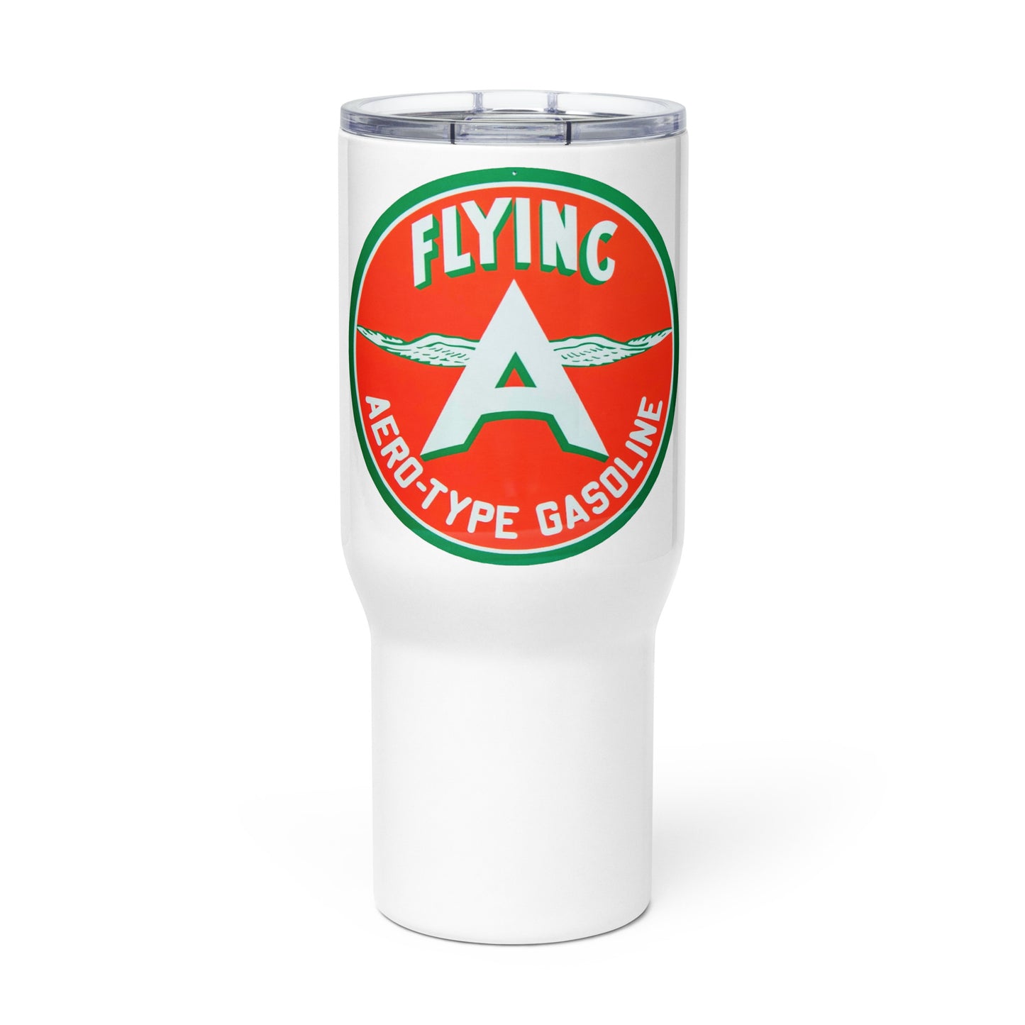 Vintage Flying A Porcelain Style Design Travel mug with a handle