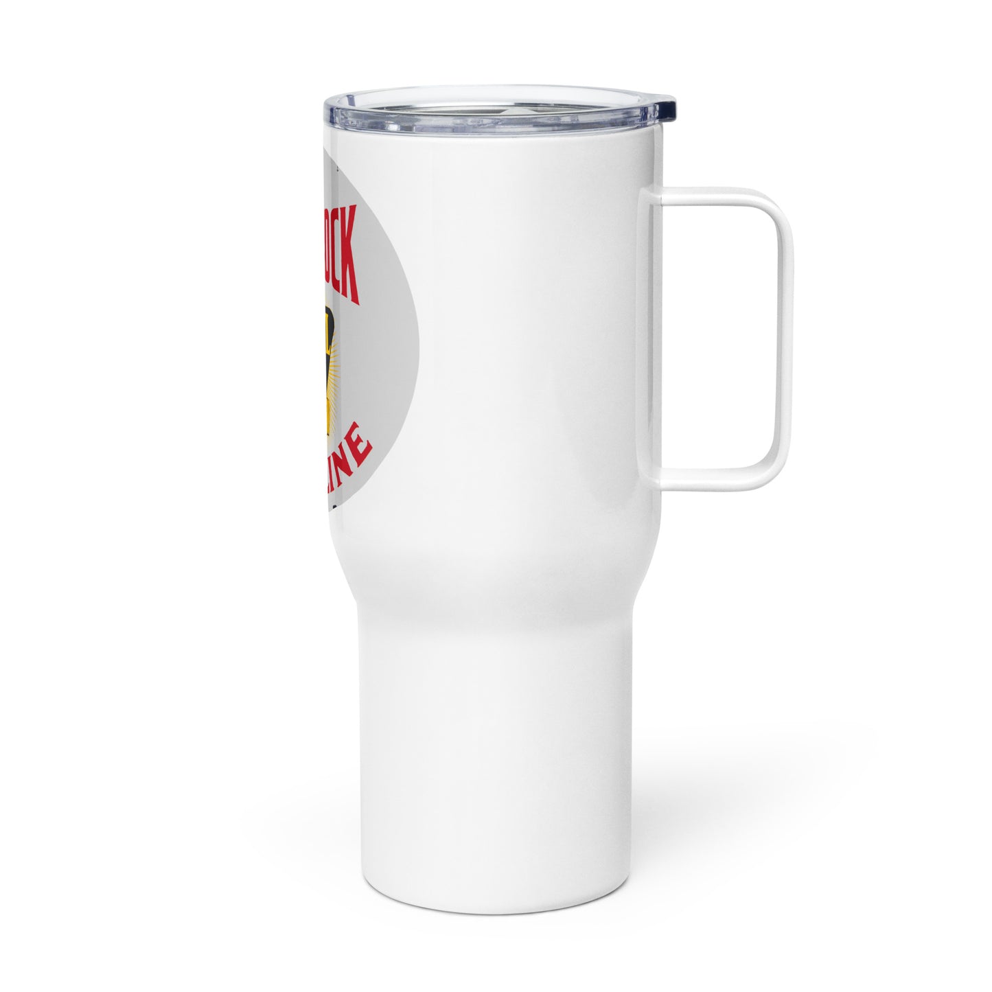 Vintage Kant Nock Gas Sign Travel mug with a handle