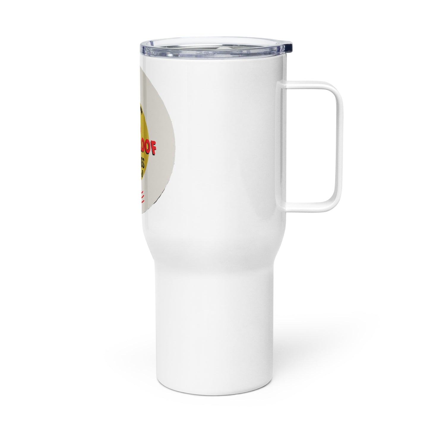 Leak-proof Vintage Oil Can Patina Style Travel mug with a handle