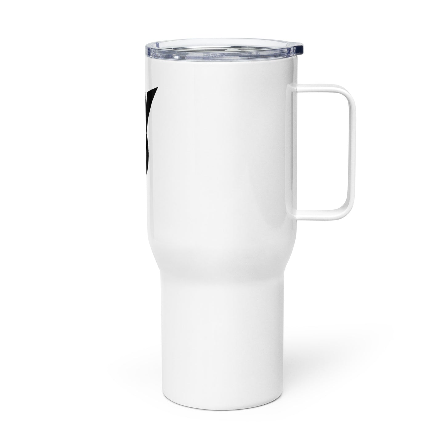 Retro Ford V8 Sign Travel mug with a handle