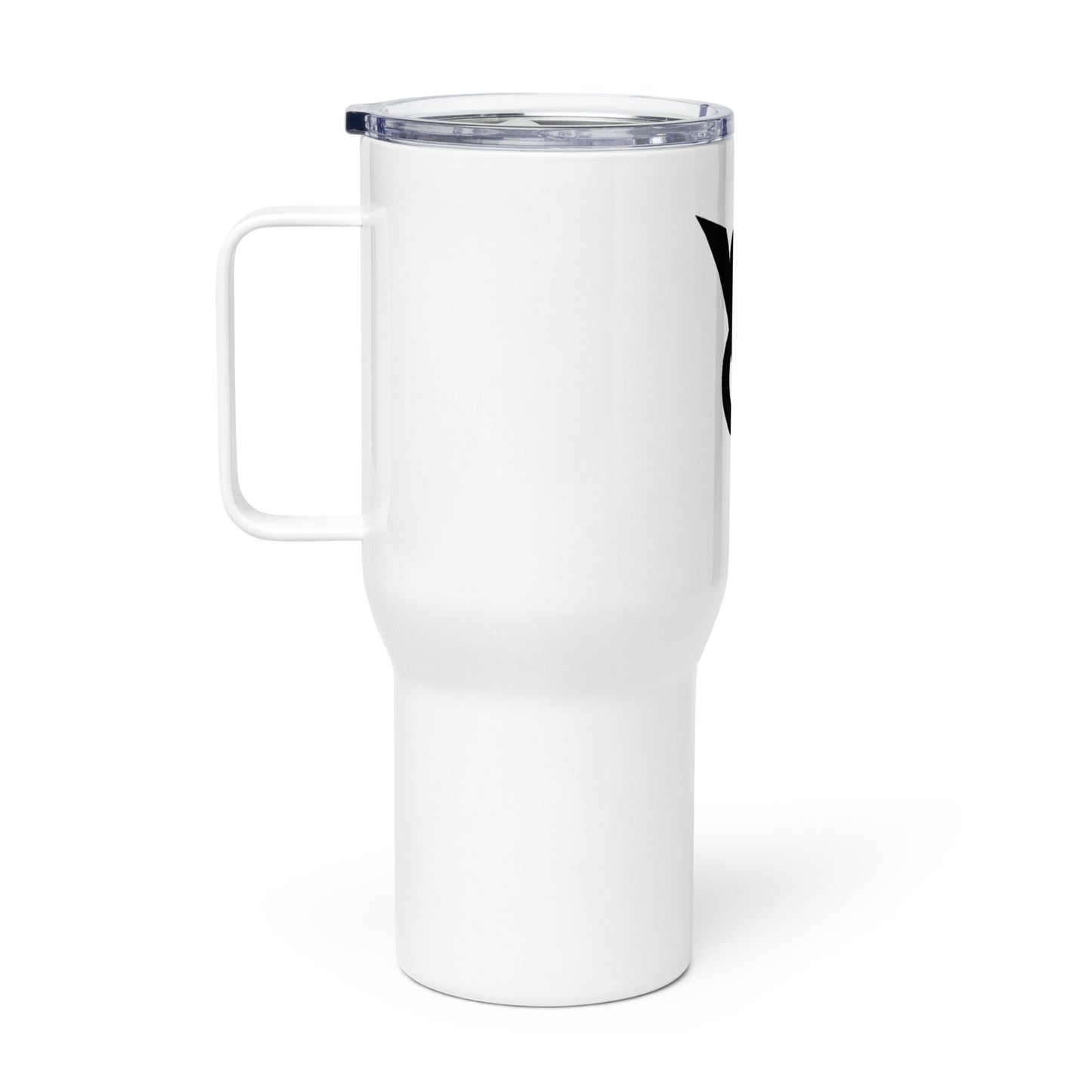 Retro Ford V8 Sign Travel mug with a handle