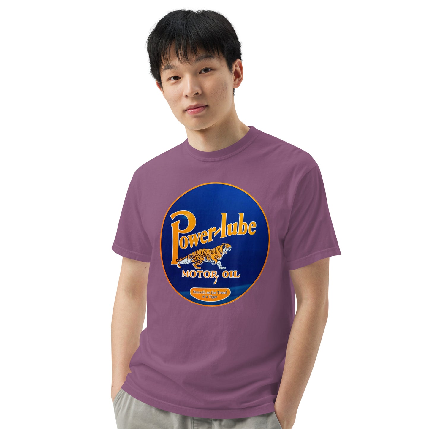 Power Lube HandPainted Tin Style Unisex Heavyweight T-Shirt